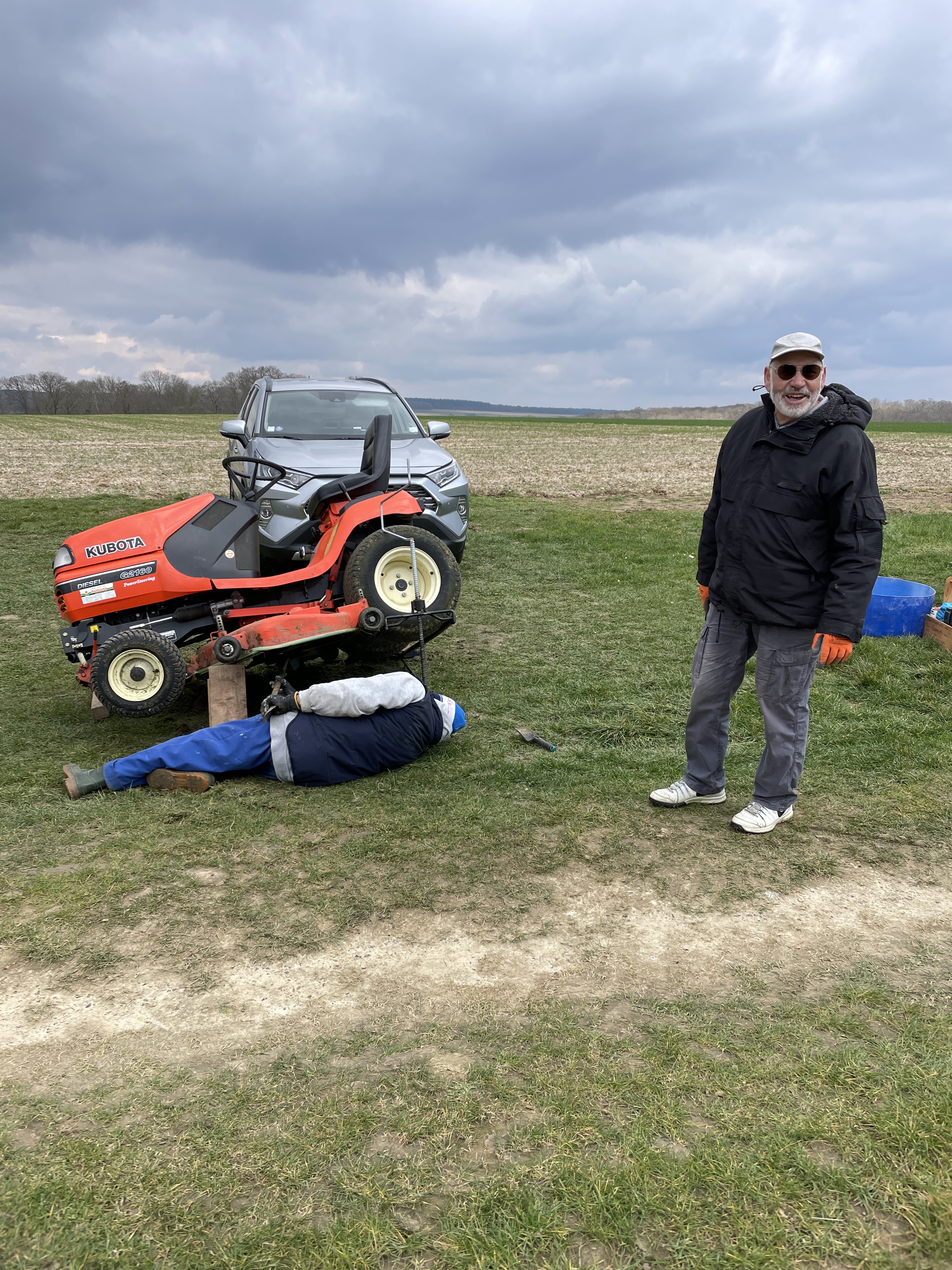 Nettoyage du tracteur 