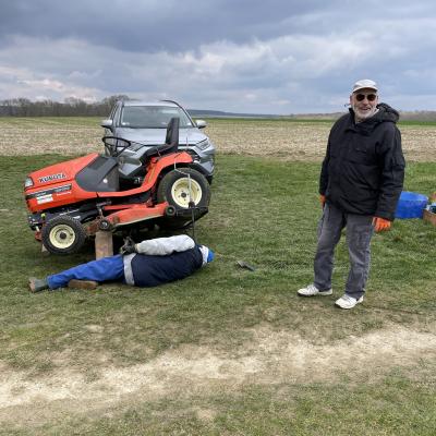 Nettoyage du tracteur 